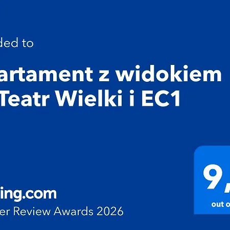 Z Widokiem Na Teatr Wielki I Ec1, Prywatny Parking *